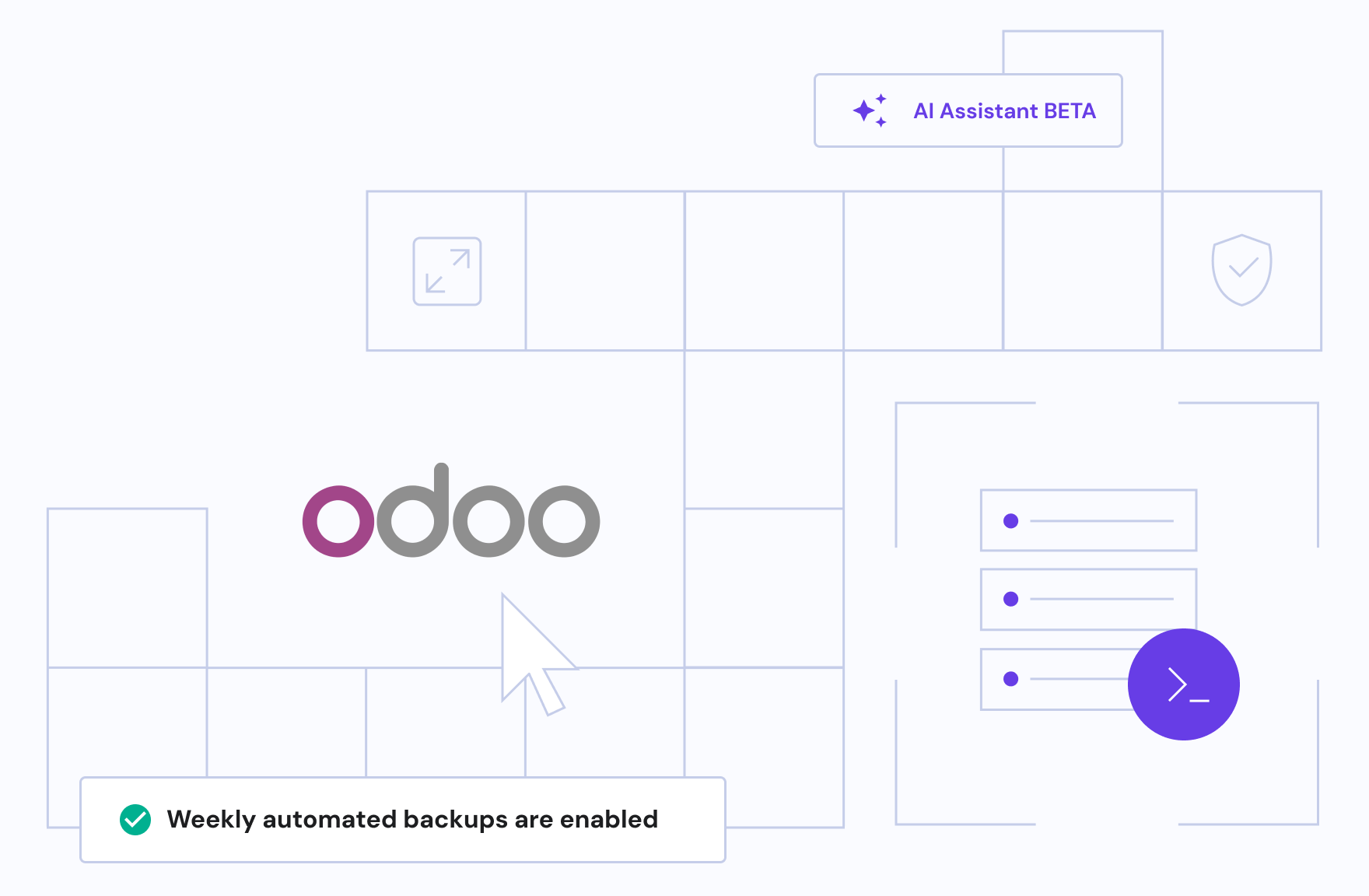 odoo Hero-Abschnitt