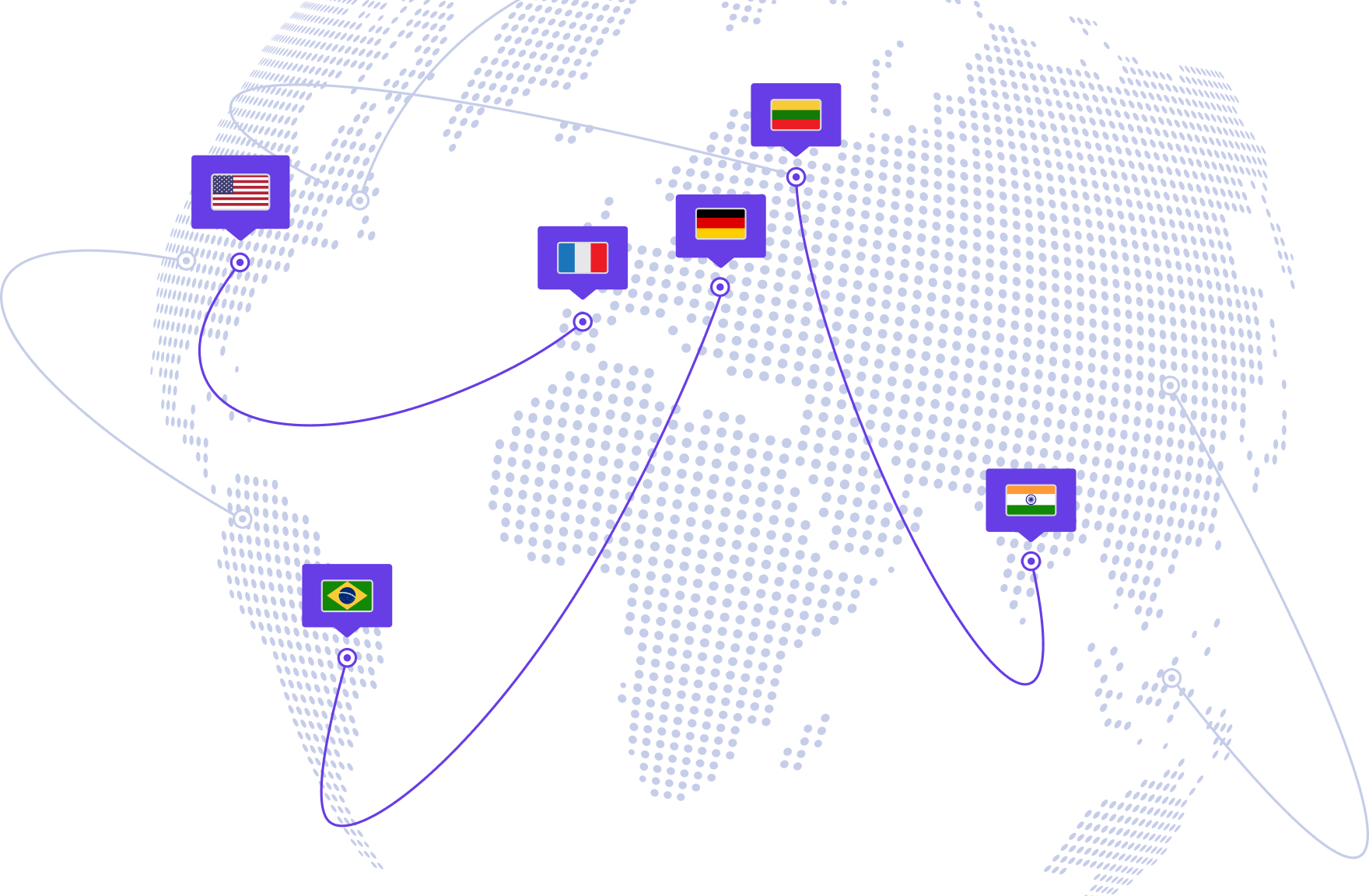 VPS datacenters in 5 regions